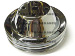 SBC Chevy Chrome Short Water Pump Pulley - Double 2 Groove SWP Small Block 350