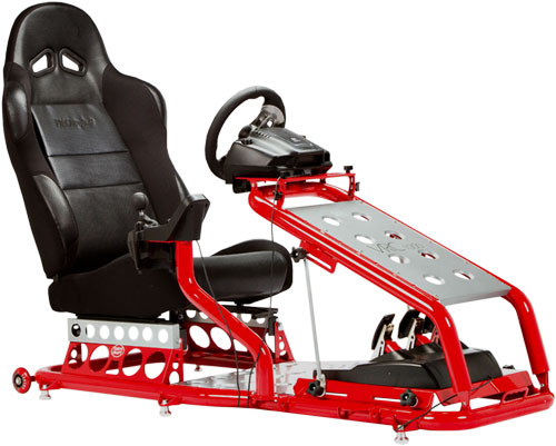 Race Gaming Game Simulation Racing Chair Seat Red Black