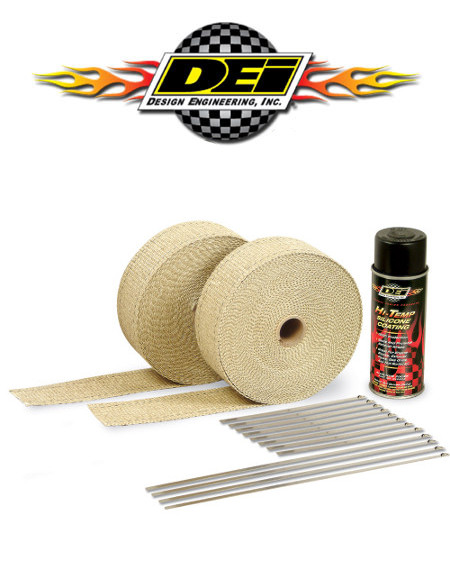 Exhaust / Header Wrap Kit - with Black HT Silicone Coating