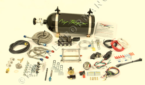 TRIPLE-THREAT V8 NITROUS KIT SPRAY-PLATE RACE SYSTEM
