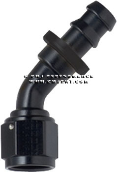 #6 Push Lock End 45 Black
