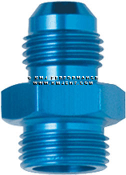 #6 X 9/16-24 Male Adapter-Holley Black