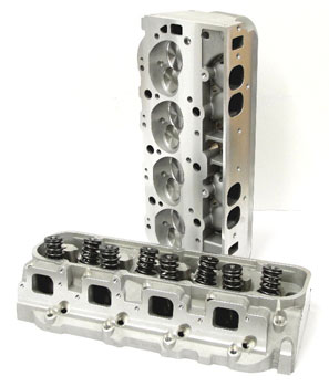 BBC COMPLETE 300CC OVAL PORT ALUMINUM CYLINDER HEADS