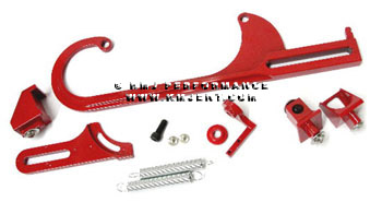 Throttle Cable Bracket Kit Holley 4150 4160 Carb Red
