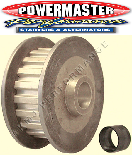 Alternator Charging Kit w/ Baffle + Serp. Pulley Chrome