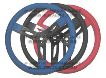 15" Steel Steering Wheel - Red