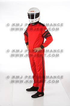 SafeQuip Single Layer 110 Series Jacket X-Large Red with Black Stripes