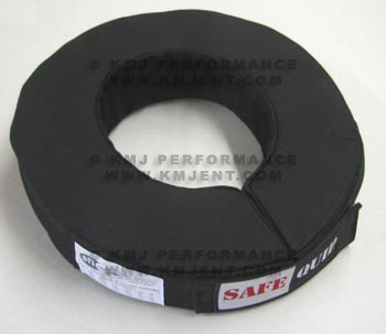 Black SFI Helmet Support Adjustable Racing Neck Brace