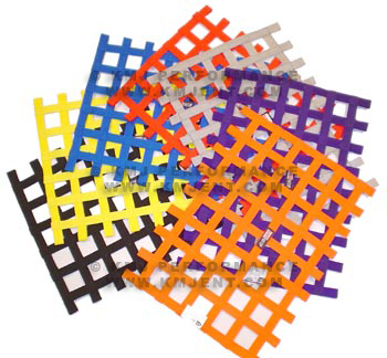 Safe-Quip 18x24 SFI Racing Ribbon Window Safety Net Orange