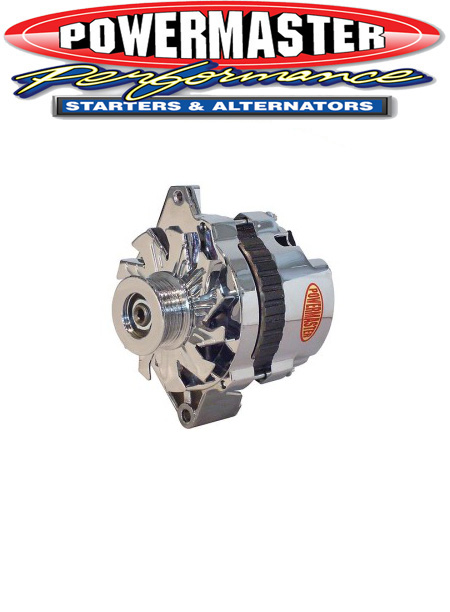 GM CS130 Small Delco Alternator 105 Amp Chrome