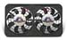 Low-Profile Slim 2-5/8" Dual 12" S-Blade Electric Fans 2500 CFM