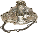 High Flow Polished Aluminum Water Pump 1969-1979 Pontiac 265-455 GTO