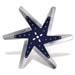 Blue Low Profile Universal 17" Belt Fan Aluminum Blades Clockwise