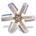 High RPM Universal 17" Flex Fan Stainless Blades Reverse Rotation