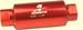 Red Billet Aluminum In-Line 100 Micron Fuel Filter ORB-10 Ports