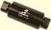 Billet Aluminum 10 Micron Fuel Filter In-Line AN-10 Black