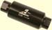 Billet Aluminum 100 Micron Fuel Filter In-Line AN-10 Black