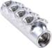 Billet Polished Aluminum Fuel Distribution Log 8-Port Block