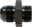 Billet Aluminum ORB-10 / AN-10 Male Flare Adapter Fitting Black