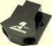 Billet Aluminum Y Fuel Block Fitting 1 AN-10 Port to 2 AN-8