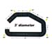 AIRAID 100-300 Intake tube 3" diameter One Piece Roto-Molded