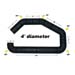 AIRAID 100-400 4" diameter one piece intake tube