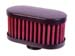 AIRAID 771-491 Breather Filter Rubber Top 1.25" ID - Push On 4" x 2" Oval OD 2"