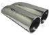 Polished Aluminum Shotgun Double Barrel Intake Hood Scoop Smooth Dual Carb Setup