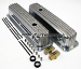 Small Block 350 Retro Vortec TBI Chevy Finned Aluminum Tall Style Valve Covers