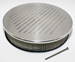 14" x 3" Ball Milled Machined Aluminum Top Round Air Cleaner Assembly w/ Element