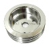 SBC Chevy Aluminum Crank Pulley Triple 3 Groove For Long Water Pump LWP 350 400