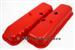 BBC Chevy 396 454 Orange Steel Valve Covers Tall Style w/ Power Brake Recess