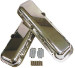 Big Block Chevy Short Polished Aluminum Valve Covers with Breather Holes 396 454