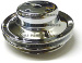 BBC Chevy 2 Groove Chrome Long Water Pump Pulley - LWP 396 427 454 Big Block