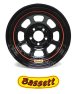  BLACK RACE WHEEL 15X7 DOT 3" BACKSPACE 5x4.75