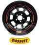 BLACK RACE WHEEL 15X8 IMCA 3" BACKSPACE 5x5
