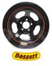  BLACK INERTIA RACE WHEEL 15X8 IMCA 2" BACKSPACE 5x5