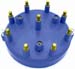 Crane 1000-1403 Pro Race Replacement Distributor Cap Blue Male Brass Terminals