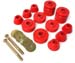 Energy Suspension 3-4103R 73-80 GM Trucks Regular Cab Body Mount Bushings Red