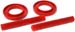 Energy Suspension 4-6102R 83-04 Mustang Front Spring Upper Lower Isolators Red