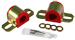 Energy Suspension 9-5126R Universal 7/8" 22mm Sway Bar Bushings w/ Bracket Red