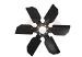 Steel O.E.M. Replacement 18" Clutch Fan Aluminum Blades Clockwise