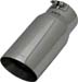 FLOWMASTER 15376 Polished Clamp On Exhaust Tip 5" Round Angle 4" Pipe 7" Long