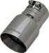 FLOWMASTER 15377 Polished Clamp On Exhaust Tip 5" Round Angle 4" Pipe 12" Long