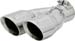 FLOWMASTER 15389 Polished Clamp On Exhaust Tip 3" Dual Round Angle 2.5" In Right