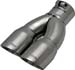 FLOWMASTER 15390 Polished Clamp On Exhaust Tip 3" Dual Round Angle 2.5" In Left