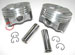 350 CHEVY Speed Pro 125 Dome Pistons H618CP 5.7 Rod +60