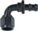 #6 Push Lock End 90 Black
