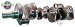 SBC Chevy Track Smart 4340 Steel Forged Crankshaft, 350 Main, 3.50 Stroke