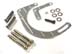 SBC Chevy Chrome Low Mount Alternator Bracket Short WP